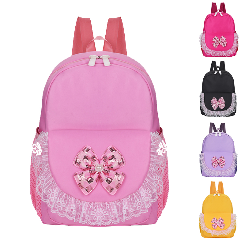 New children's dance bag backpack dance supplies storage bag pink waterproof fabric batch customization can be printed