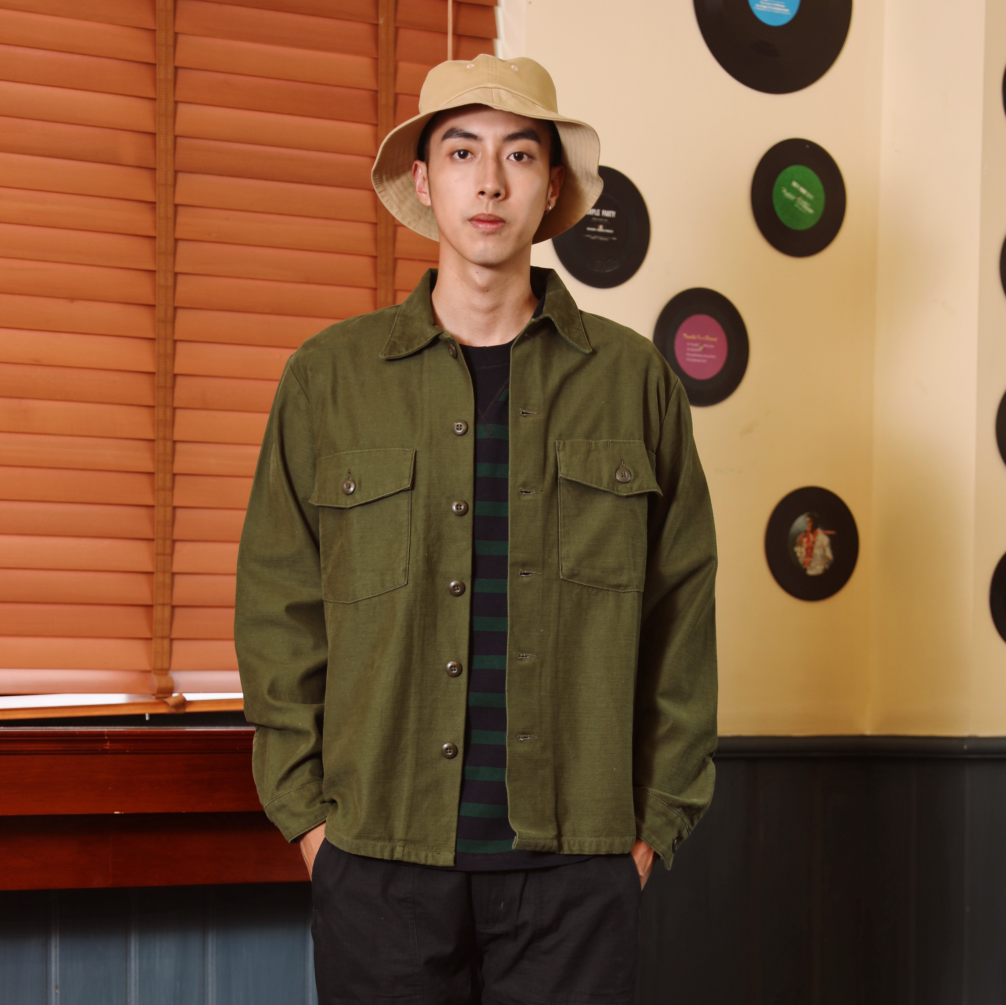 Sauce OG-107 thick shirt original replica Coat VINTAGE VINTAGE cotton shirt men