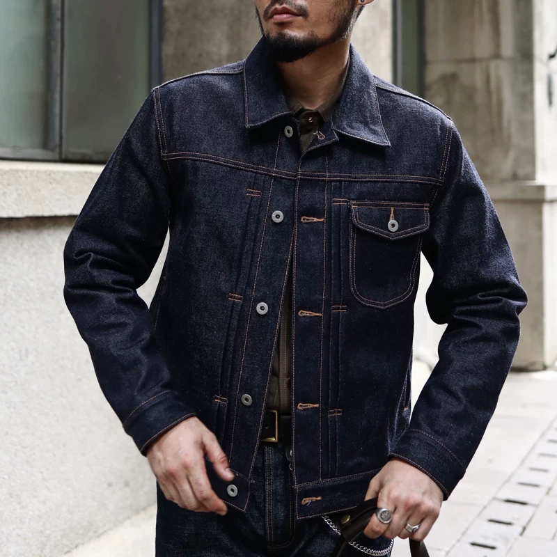 Denim retro cotton jacket, 18 oz
