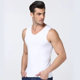 Шелковый быстросохнущий спортивный летний жилет для спортзала, в обтяжку