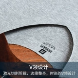 Летняя приятная телу шелковая футболка с коротким рукавом, короткий рукав, V-образный вырез, высокий воротник, в обтяжку