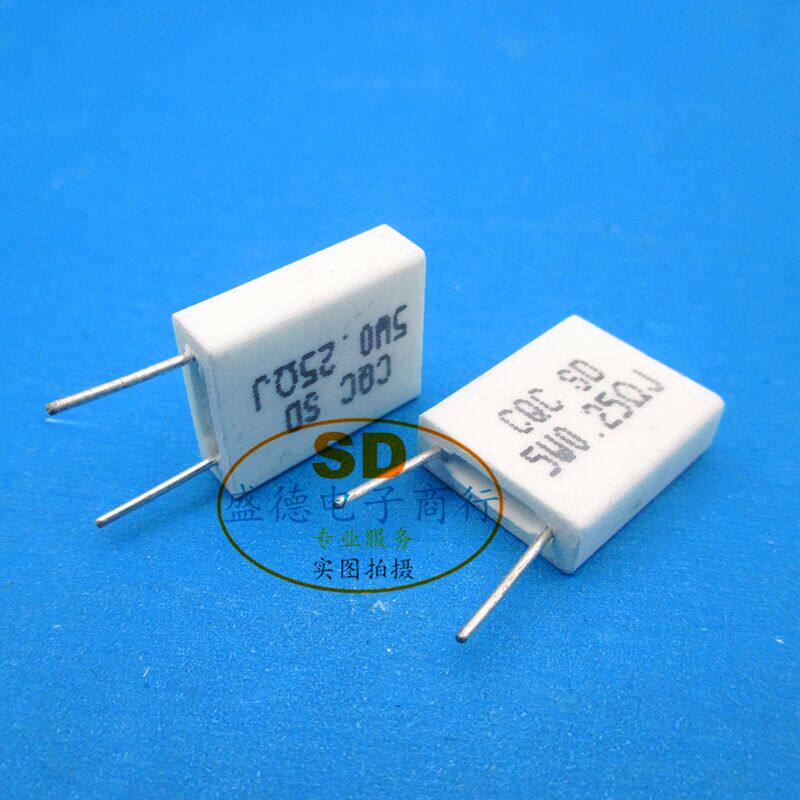 BPR56 0 5 W 25 Ohm 0 2 5 Ω R25J R25J 5W0 25RJ 25RJ sense ceramic cement resistance upright