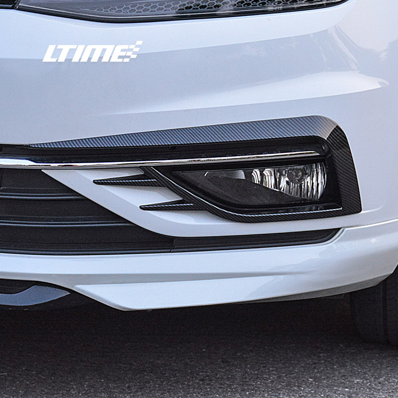 Foss Golf7 7 5 carbon fiber baked dark fog lamp frame modified fangs GTI surround fog lamp decorative frame