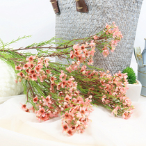  American pastoral style simulation plum blossom floor-to-ceiling wedding floral floral decoration Silk flower indoor living room decoration fake flower