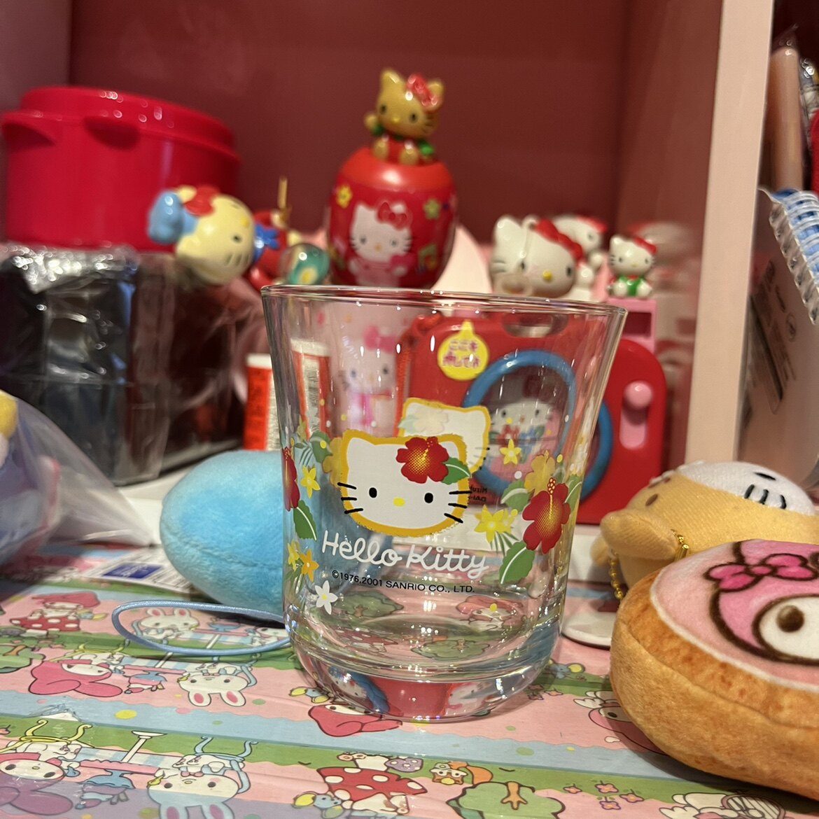 Japan Sanrio hello Kitty glass out of print brand new unused used cup out of print
