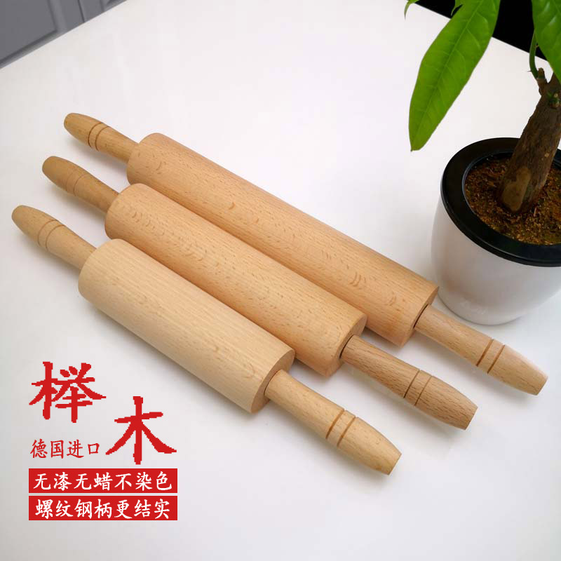 Roller rolling face stick large solid wood home non stick roller style rolling pin walking hammer water dumplings oil bar Rolling Surface God