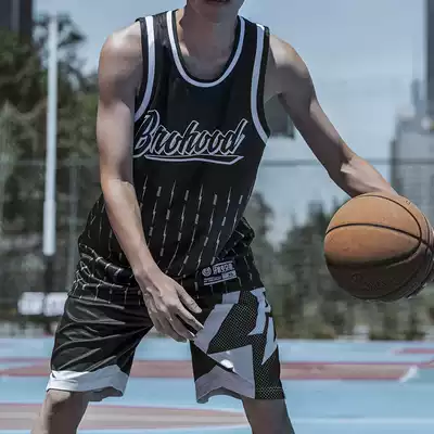 PW sweat brother summer Skywalker non black and white basketball vest set Sports wild dunk 3 same model