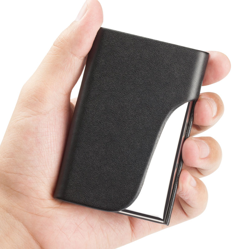 Ehrenmann Business name Clips Male CREATIVE GENUINE LEATHER NAME SHEET BOX UPSCALE CARD BOX CARD BOX CARD BAG