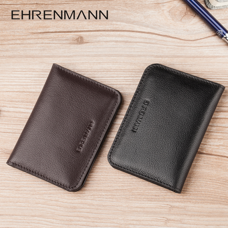 EhREREENMANN REAL PICKUP BAG MEN'S SMALL BUSINESS CARD BAG BUSINESS NAME SHEET CLIP LARGE CAPACITY DRIVER'S LICENSE SLEEVE