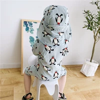 Hàn Quốc Quần áo trẻ em Hàn Quốc Đồ bơi cho bé trai Bảo vệ chống nắng cho bé trai Bộ đồ liền thân với chim cánh cụt - Bộ đồ bơi của Kid đồ bơi con gái
