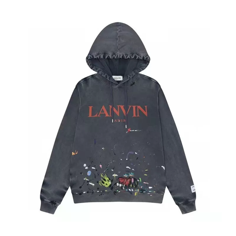 Сумасшедшая коллаборация Gallery DEPT. X Lanvin ограниченная штука худи Yang Mi Yang Mi, заливка чернилами, худи свитер с капюшоном