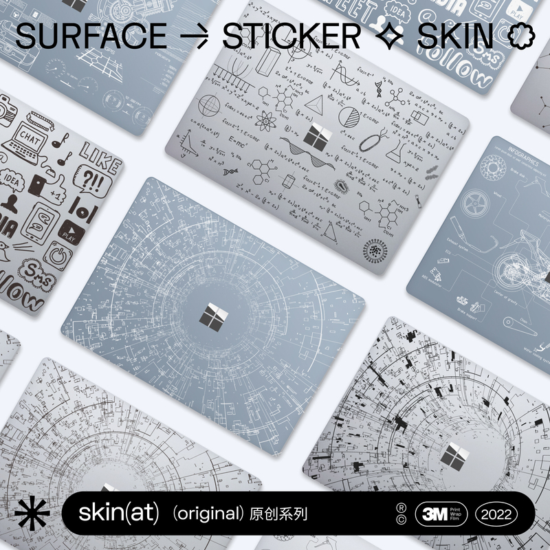 Skinat Is Suitable for Microsoft Laptop Surface Laptop 7 Protective Film, Laptop Transparent Film, Microsoft Tablet Surface Transparent Film, Imported 3m Non-Residue Adhesive Sticker