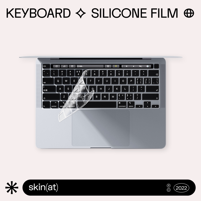 SkinAT for MacBook keyboard film Apple Notebook Pro Air keyboard transparent silicone film