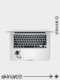 Skinat 손목 휴식 방지 보호 필름 MacBook Pro 14 Palm Rest Protection Film Apple Notebook TrackPad Film Mac Air15 Palm Rest Creative Decoration Sticker 3M 재료