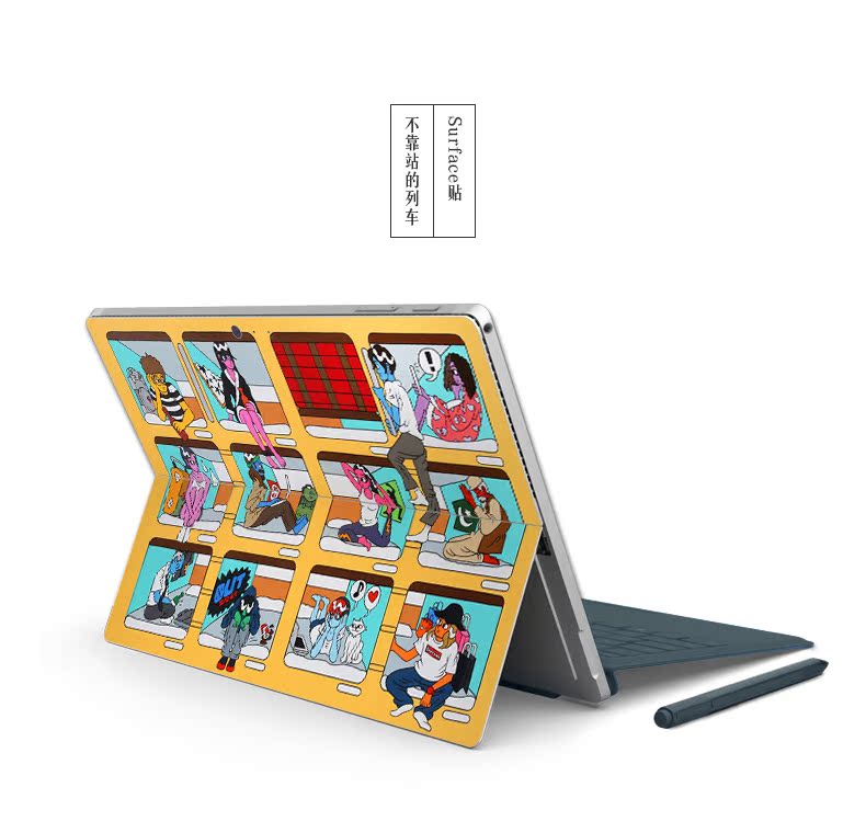 SkinAT Nghệ Sĩ Gốc Microsoft Surface Pro 5 Sticker Tablet Pro 4 Phụ Kiện Foil