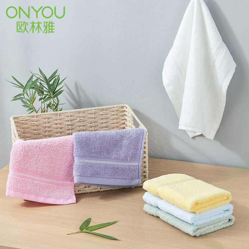 Orinya Bamboo Pulp Fiber Women's Face Wash Face Small Towel Children Bamboo Charcoal Small scarves Water absorbent
