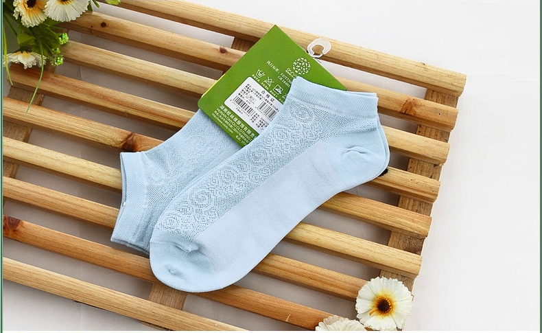 Olinya sợi tre ladies socks mùa xuân và mùa hè tre vớ than vớ của phụ nữ phụ nữ dễ thương thoải mái thở vớ thuyền