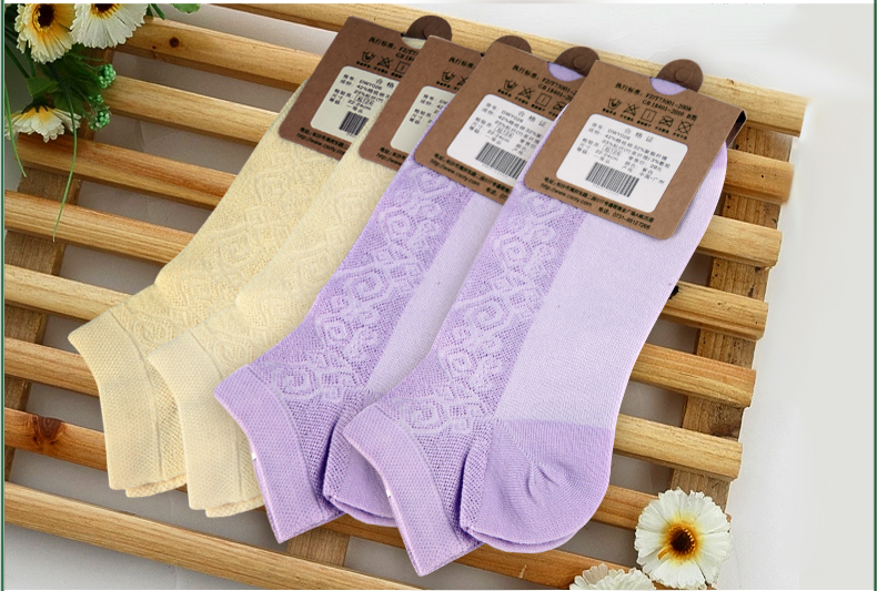 Olinya sợi tre ladies socks mùa xuân và mùa hè tre vớ than vớ của phụ nữ phụ nữ dễ thương thoải mái thở vớ thuyền