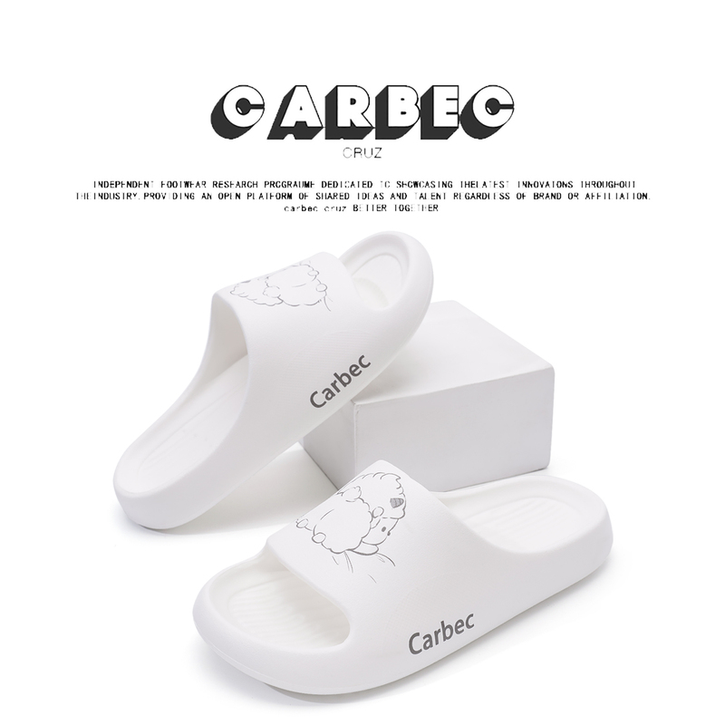 Carbec Cruz Slippers 2025 Silent Lazy Sheep Sleep Slippers for Indoor and Outdoor Use, Soft-Soled Couple's Slip-On Slippers