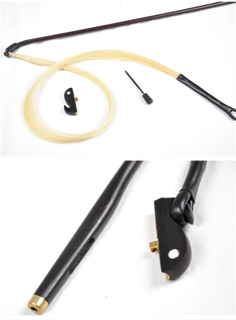 Ebony erhu cung cấp chuyên nghiệp cung cao cấp Nội Mông trắng đuôi ngựa erhu phụ kiện nhạc cụ phụ kiện nhà máy bán hàng trực tiếp dây guitar classic