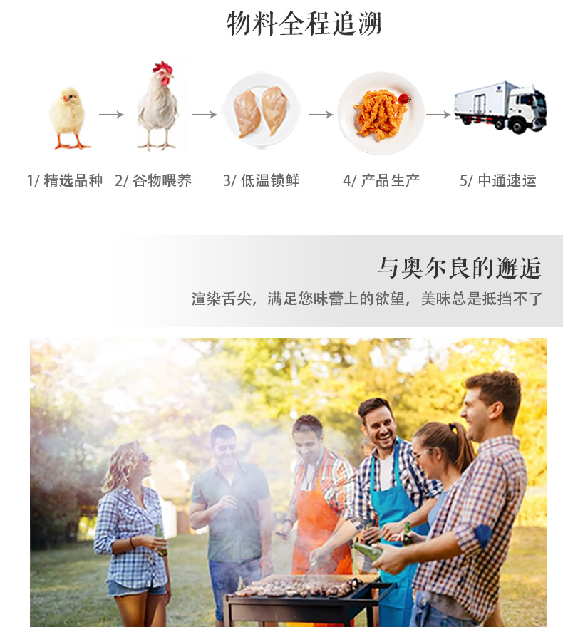 肯德基供应商 大用 雪花无骨鸡柳 900g 图6