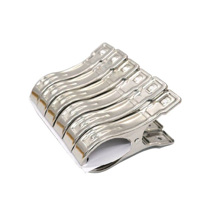 20 large - powerful air - resistant clamps Drink cotton - folder Clothes Plastic stainless steel clothing - drying clamps open clamps
