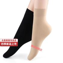 Thickened Wire Socks Socks Woman Winter Thick anti-hook velvet Velvet Meat Color Black Wide Mouth Short Silk Stockings Socks