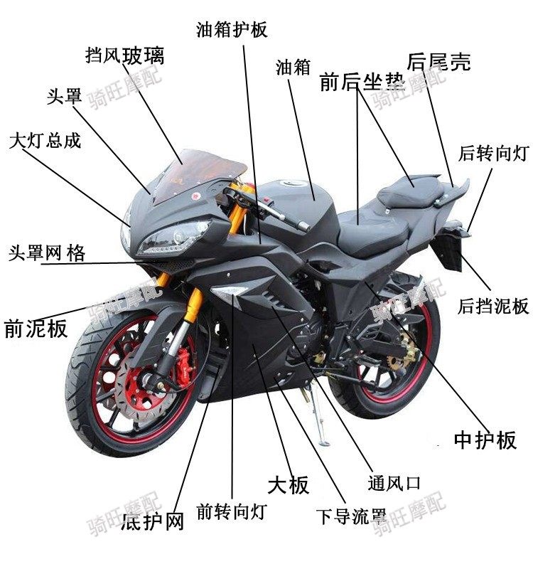 New mausoleum flat line R2 locomotive complete housing accessories Guowei 250 sports car big plate head hood car shell decoration net