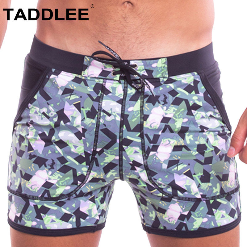 TADDLEE men's swimming pants flat corner professional spa loose swimming pants men's large size swimming shorts seaside holiday