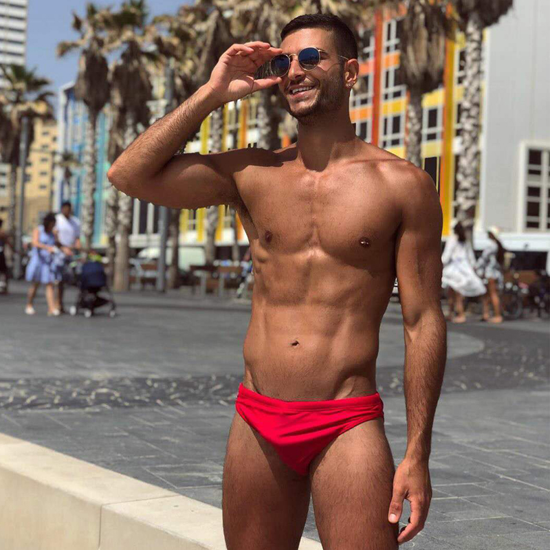 TADDLEE triangle sexy swimming trunks men's quick-drying adult tide men's swimsuit hot spring low waist fashion swimming trunks