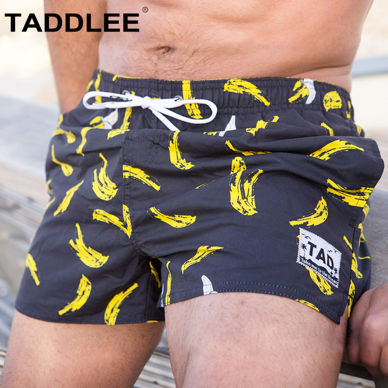 TADDLEE Beach pants Men Beach quick dry Men's casual swim shorts Men's holiday loose beach pants flower