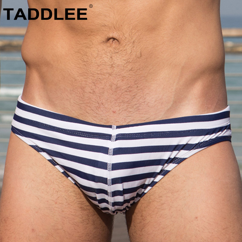 TADDLEE men's swimming pants triangle men's sexy low waist wave fashion Bubble Spa Swimsuit Men Tight personality
