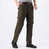 Хлопковые рабочие износостойкие штаны для работы, рабочая одежда, свободный крой, увеличенная толщина