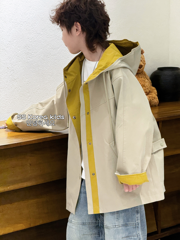 Ss Handsome Boy Fashion Jacket 2026 Autumn New Hooded Windbreaker Boys' Jacket Children's Softshell Jacket Ss Handsome Boy Fashion Jacket 2026 Autumn New Hooded Windbreaker Boys' Jacket Children's Softshell Jacket