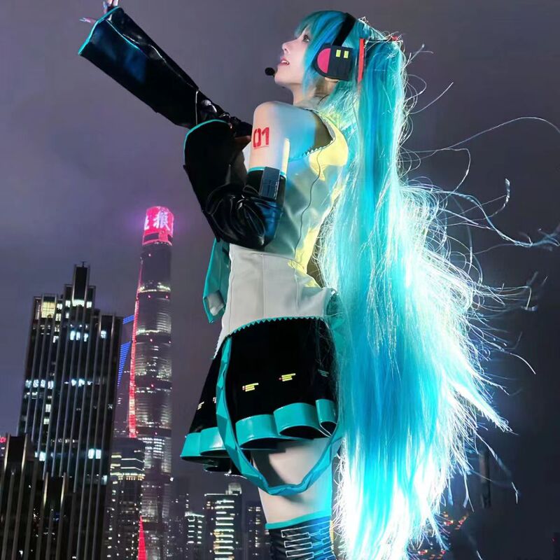 Hatsune Cosplay Costume Wig Uniform Jk Princess Anime Convention Girl Outfit Cosplay Future Two-Dimensional