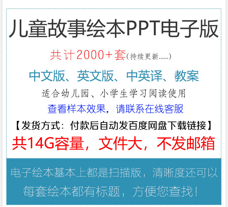 绘本故事PPT课件 儿童绘本故事电子版早教幼儿园小班中班大班教案