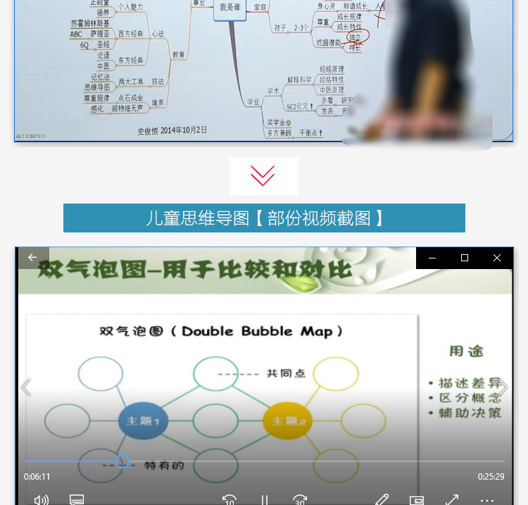 儿童思维导图训练课程小学辅导视频教程学生课后作业思维空间锻炼