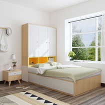 Childrens bed tatami small apartment province space modern simple multifunctional combination bedroom Nordic single box bed