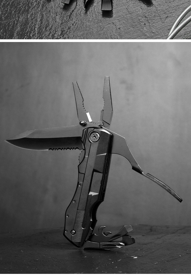 Многофункциональные плоскогубцы 多功能刀钳便携折叠多用钳edc螺丝多批头组合工具户外工具钳套装