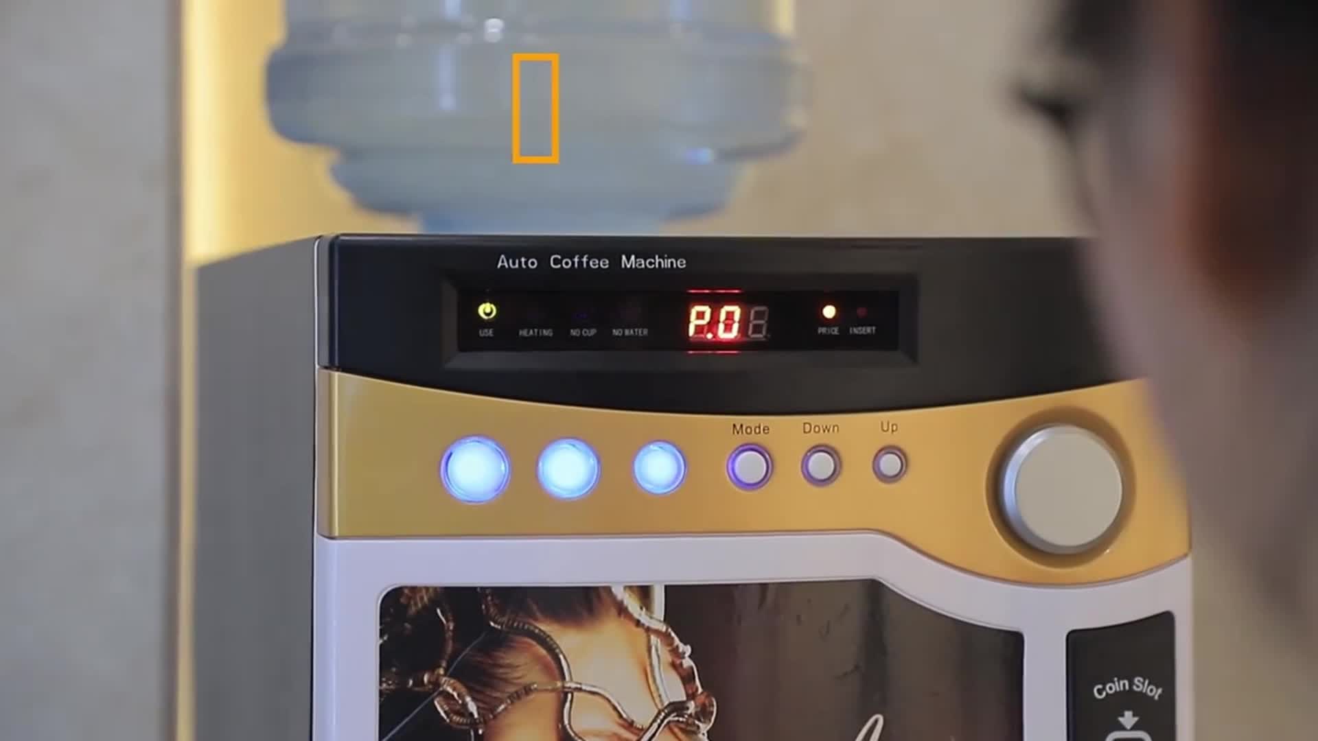 Automatic Coffee Dispenser Vending Commercial Instant Coffee Vending