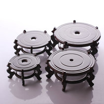 Shell conch coral rotating large solid wood base Wedding floor Home decoration collection specimen crafts