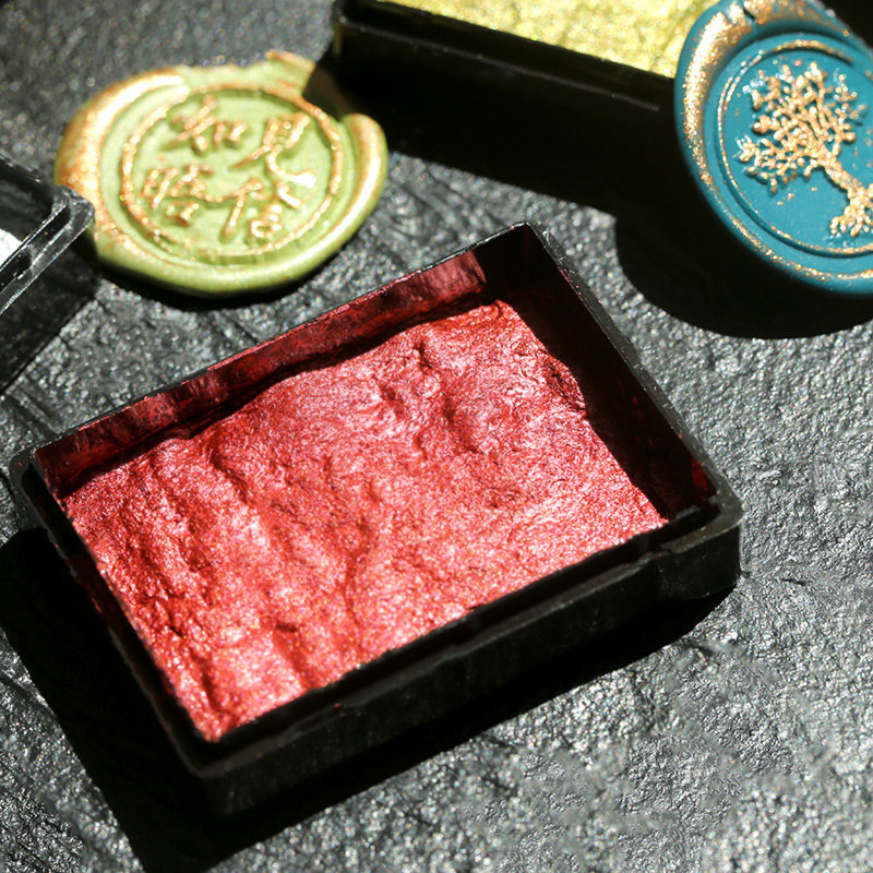 Fire paint seal ink mud envelope seal wax ink mud retro copper seal tool gold and silver seal seal seal mud