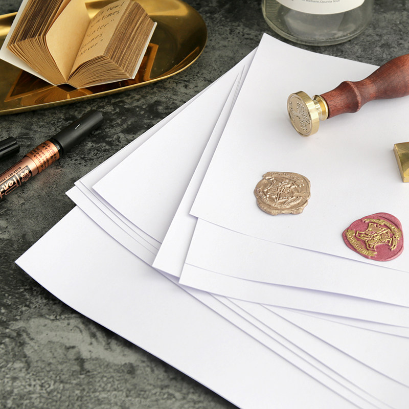 Half stationery Fire paint seal blank release paper pack of 10 sheets into the A5 handbook tool peripheral anti-stick paper