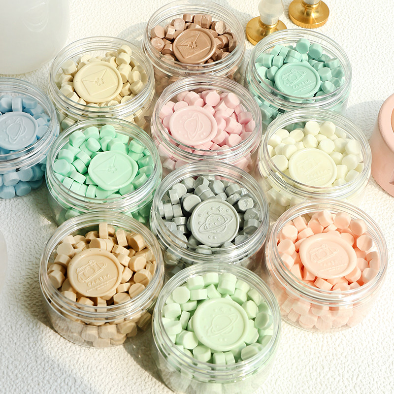 Fire varnish wax solid color ice cream fire varnish seal wax granule hand account envelope seal fire varnish wax granule jelly color wax granule
