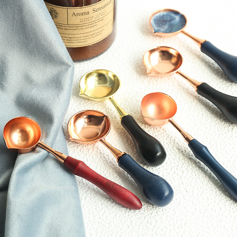 Fire paint spoon fire paint wax mixing spoon fire paint special melting wax spoon envelope seal invitation fire paint seal wax particle spoon
