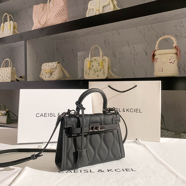 CAEISL/KCIEL women's bag niche design high-end matte mini Kelly bag women's 2022 new handbag