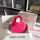 CAEISL/KCIEL women's bag autumn and winter plush small square bag 2022 new crossbody hair bag portable pottery bag