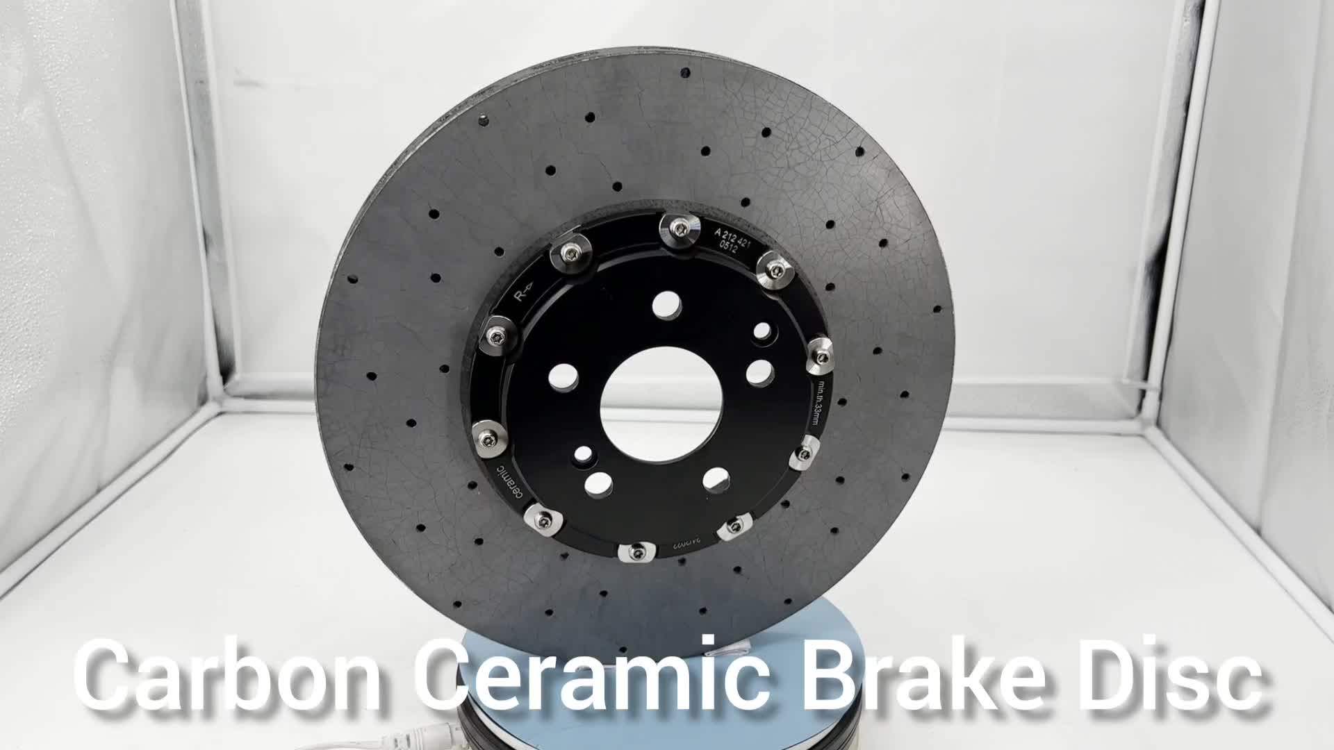 Sport Car Parts Replacing Kits Aluminum Hat Front Carbon Ceramic Brake