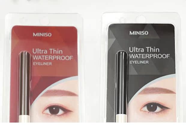 Bút kẻ mắt nổi tiếng chất lượng cao Miniso mỏng đầy màu sắc không thấm nước và thấm mồ hôi kéo dài không bắt đầu sinh viên mới bắt đầu - Bút kẻ mắt vẽ line mắt