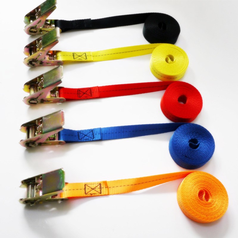 Truck tie rope tensioner fastening belt One tensioning strap tightening belt Bond belt fastening belt Cargo tightening